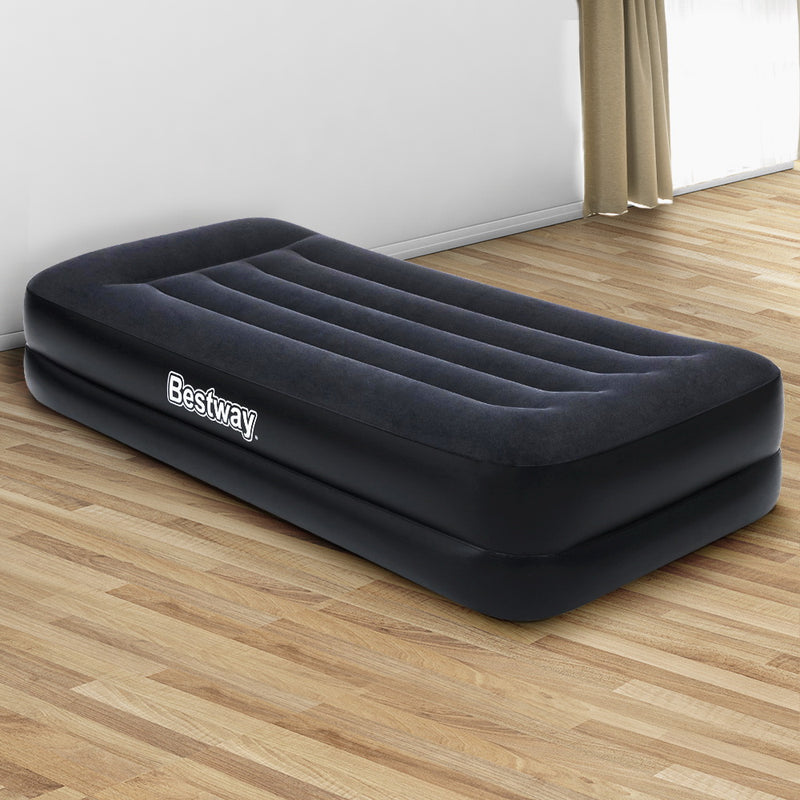 Bestway Air Mattress Single Inflatable Bed 46cm Airbed Black