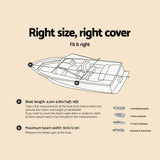 Seamanship 14- 16ft Boat Cover Trailerable Marine Grade 600D