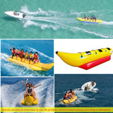 Inflatable Boat Tube 3-Person Towable Tube For Boating  Banana Float