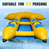 Inflatable 4 Person/Seat Towable Boat  Flying Fish Blower