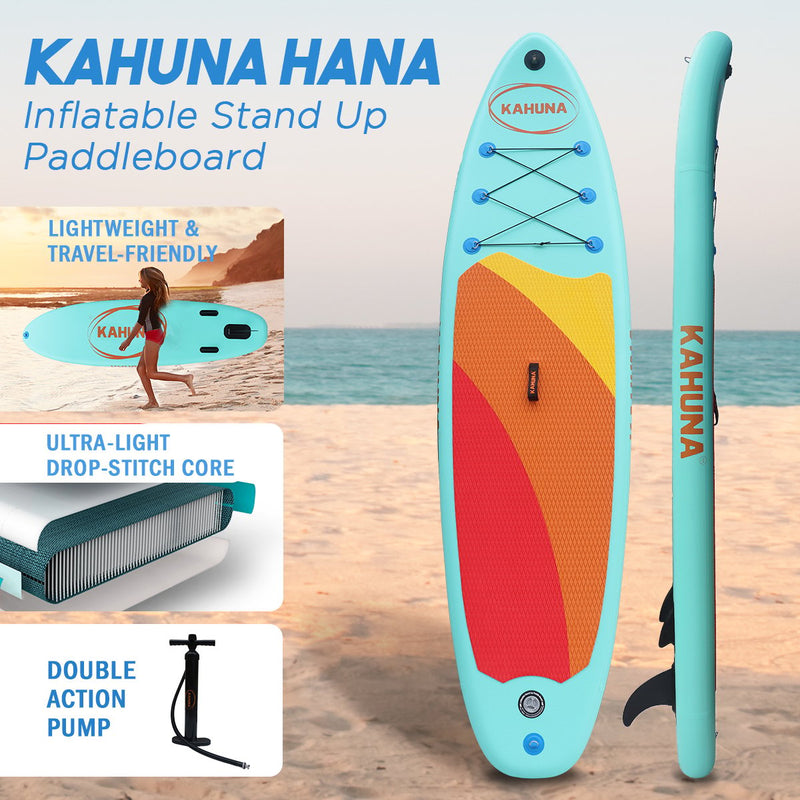 Kahuna Hana Inflatable Stand Up Paddle Board 10ft6in iSUP Accessories